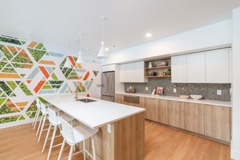 Henley Place Apartments in Milwaukie, Oregon Clubroom with Demonstration Kitchen